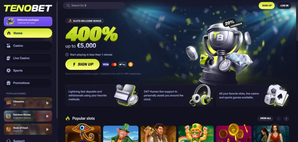 Tenobet online gokkasten spelen